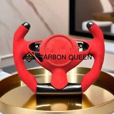 REAL CARBON FIBER Steering Wheel FOR NISSAN 370Z  RED SUEDE F1 STYLE picture