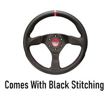 Sparco R383 Champion Black Stitching And Leather Steering Wheel - 015R383PLUNNR picture