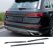 For Audi Q7 SQ7 2020-2023 Steel Black Rear Trunk Tail Gate Taillight Cover Trim picture