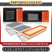 New Engine & Activated Carbon Cabin Air Filter for Mercedes-Benz CL550 S400 S550 picture