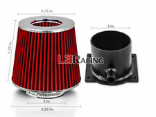 RED Cone Dry Filter + AIR INTAKE MAF Adapter Kit For 89-94 S13 240SX 2.4L picture
