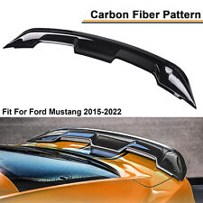 Fit 2015-2022 Ford Mustang GT350 GT500 Trunk Spoiler Wing Lip Carbon Fiber picture