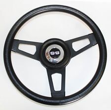Chevelle Camaro Nova Grant Black Steering Wheel with black spokes 13 3/4