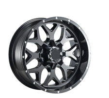 Black Alloy Wheel Rim for Silverado Ram 4Runner ET -24 Size 20x10 6x135/6x5.5 picture