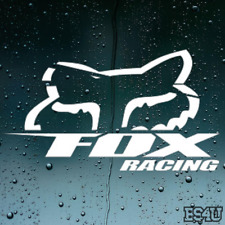 Big Ass Fox Racing Decal - Pick Color - FREE SAME DAY SHIPPING Made in the USA picture