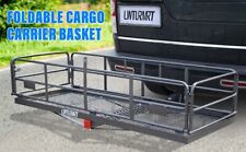 500LBS Folding Trailer Hitch Mount Cargo Basket Luggage Rack Carrier For SUV Car picture