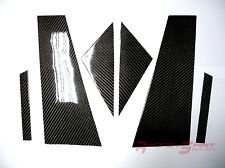 6X REAL 3D GLOSSY CARBON FIBER B-PILLAR TRIM FOR 11-17 CLS CLASS W218 CLS63 AMG picture