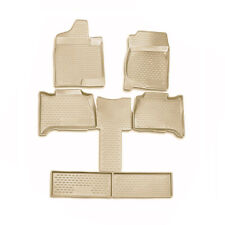 OMAC Floor Mats Liner for Chevrolet Suburban 2007-2014 Beige TPE All-Weather 6x picture