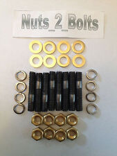BMW  E46 316i M43 07129908136 Exhaust Manifold Stud AND BRASS NUTS SET picture