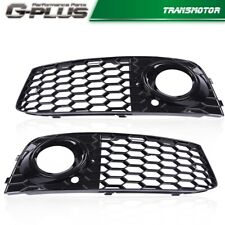 Fit For Audi A4 B8 2009-12 RS4 Style Honeycomb Mesh Fog Light Grill Grille Cover picture
