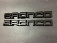 New 1987-1991 Bronco Emblem Badge Gloss Black 2pieces picture