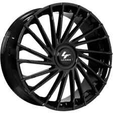 28'' Lexani Wraith Gloss Black Wheels Tires Tahoe Sierra Escalade Titan QX80 New picture