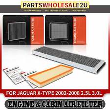 Engine & Activated Carbon Cabin Air Filter for Jaguar X-Type 2002 2003-2008 picture