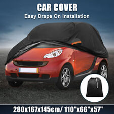 Waterproof 210D-PU Oxford Car Cover for Smart Fortwo 07-23 with Zipper Black picture