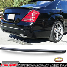 FOR MERCEDES S CLASS W221 S500 S550 07-13 GLOSS BLACK REAR TRUNK SPOILER WING picture