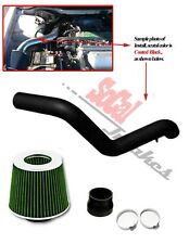Black Coated- Green Air Intake kit & Filter set For 1997-01 Honda Prelude 2.2 L4 picture