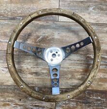 VTG “the 500” Superior Performance Products Flat WOOD STEERING WHEEL Hot Rat Rod picture
