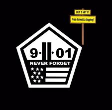 911 9-11 Never forget World Trade Center Terrorism New York Decal/sticker p103 picture