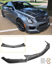 CARBON FIBER Front Lip For 16-19 Cadillac ATS-V Package Bumper Lower Splitter picture
