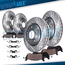 Front & Rear Rotors + Brake Pads for 2011-2018 Dodge Durango Jeep Grand Cherokee picture