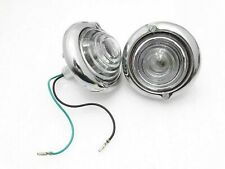 Turn Signal Indicator Clear Glass Light Pair For Jeep Willys Ford Chrome picture