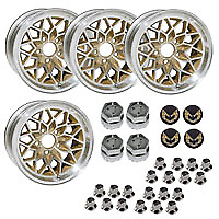 YEARONE NEW 15 X 8 Firebird Trans AM Gold Snowflake wheel Kit  V2 picture