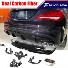 Rear Diffuser Exhaust Tailpipe Fit For Benz C117 CLA200 CLA250 CLA45AMG 13-15 picture