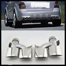 2x Muffler Exhaust Tip Pipe For Mercedes BENZ W164 ML63 ML350 ML400 ML500 10-13 picture