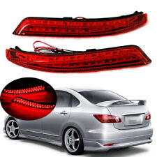 LED Rear Bumper Lights Reflector Brake Lamps For Nissan Almera Bluebird Sylphy picture