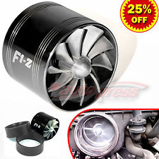 Supercharger Turbonator F1Z Fuel Saver SINGLE BLADE Air Intake CHARGER Black Fan picture
