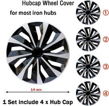 4PC Hubcaps Wheel Covers fits R14 Rim,14