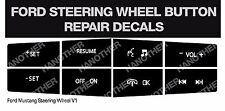 FORD STEERING WHEEL BUTTON REPAIR DECALS STICKERS MUSTANG picture