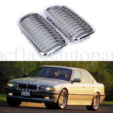 2x Front Kidney Grille Grill Chrome Hood For BMW E38 740i 740iL 4Dr 1999-2001 picture