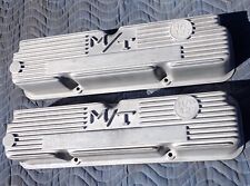 Vintage FE Ford M/T Finned Aluminum Valve Covers Mickey Thompson 352 390 427 428 picture