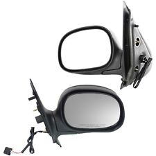 Folding Power Gloss Black Mirrors Pair Set For Ford Expedition Pickup Truck picture