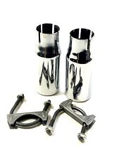 New Chrome Exhaust Extension Tips for Ford Fusion 2003-2009 3D Carbon 691223 picture