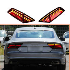 For 2012-2018 Tail Light Assembly Red LED Rear Lamps Sequential Audi A7 picture