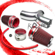 FOR 97-04 CHEVY CORVETTE C5 LS1/LS6 SHORT RAM DUAL INTAKE PIPING+RED AIR FILTER picture
