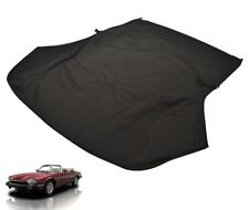 Fits: Jaguar XJS 1989-96 Soft Top Made From BLACK Haartz Stayfast Canvas picture