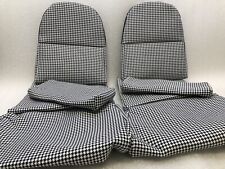 PORSCHE 911 997 GT3RS FOLDING CARBON BUCKET SEAT COVER SET GT3 HOUNDSTOOTH CLOTH picture