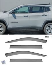 EOS Visors For 17-22 Jeep Compass Tape-On Style Side Window Vent Rain Deflectors picture