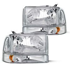 For 1999-2004 Ford Super Duty F250/350/450/550/ 00-04 Excursion Headlight 4PCS picture