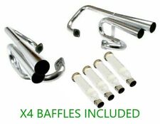 Empi 18-1047 Stainless Steel Mega Dual Exhaust & x4 Baffles VW Dune Buggy Engine picture