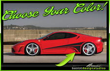 Side Livery Racing Stripes Style 3 Fits - 2004 - 2009 Ferrari F430 F-430 picture