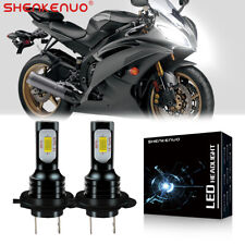 For Yamaha YZF-R6 2003-2015 YZF-R1 2007-2014 LED Headlight H7 Bulbs 6000K White picture