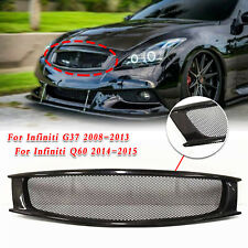 For Infiniti G G37 2008 2009-2013 Front Honeycomb Upper Grille Mesh Carbon Fiber picture