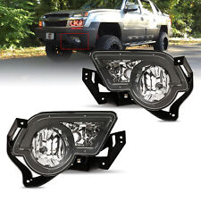 Fog Lights Fit For Chevy Avalanche 2002-2006 W/Body Cladding Brackets Pair LH+RH picture