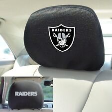 LAS VEGAS OAKLAND Raiders ✅Authentic 2 Piece Embroidered Headrest Covers 🚚💨🆓 picture