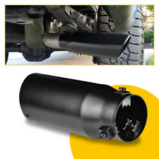 Car Tip Muffler Exhaust Pipe Tail Stainless Coating Steel Black Fit 1.4