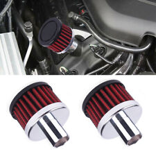 2x 19mm Car Red Cold Air Intake Filter Turbo Vent Crankcase Breather Valve Cover picture
